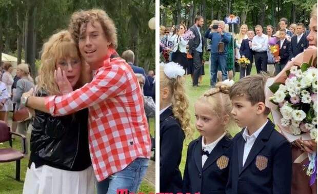 Алла Пугачева, Максим Галкин и их лети - Лиза и Гарри