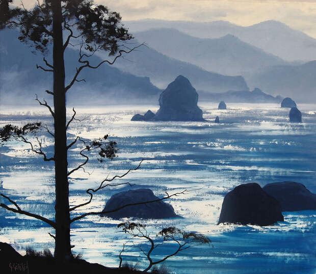 Австралийский художник Грэм Геркен пишет упоительные пейзажи любимого континента 36