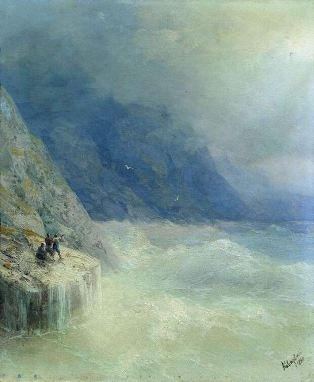 Скалы в тумане. 1890 - Айвазовский Иван Константинович