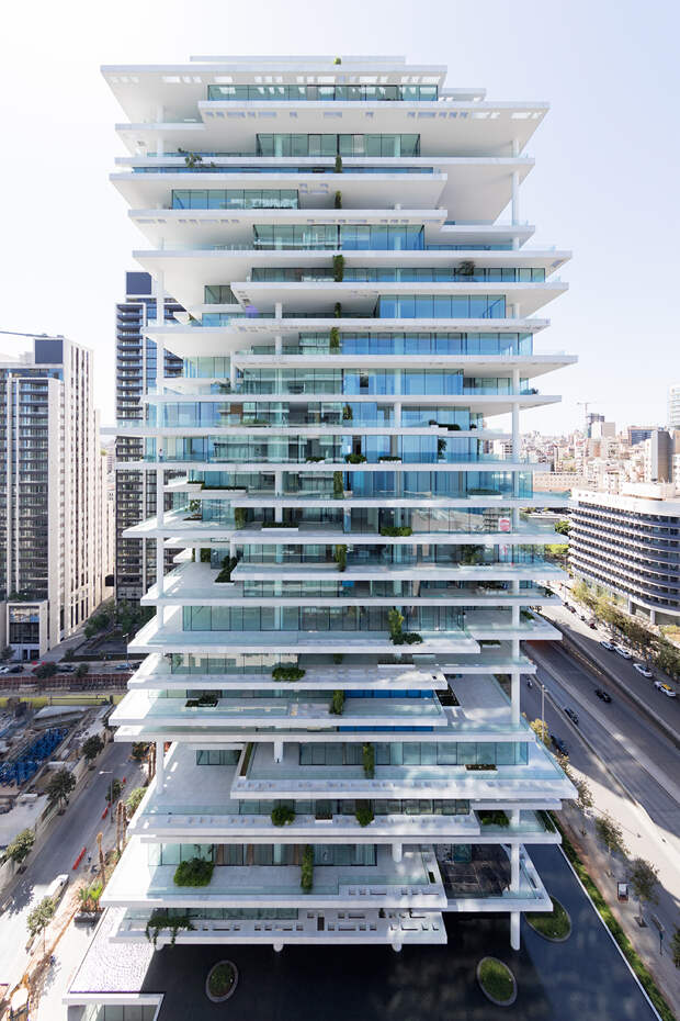 Слоеный стиль нового жилого комплекса в Ливане