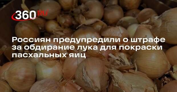 Адвокат Жорин: луковую шелуху для покраски яиц нельзя обдирать в магазине