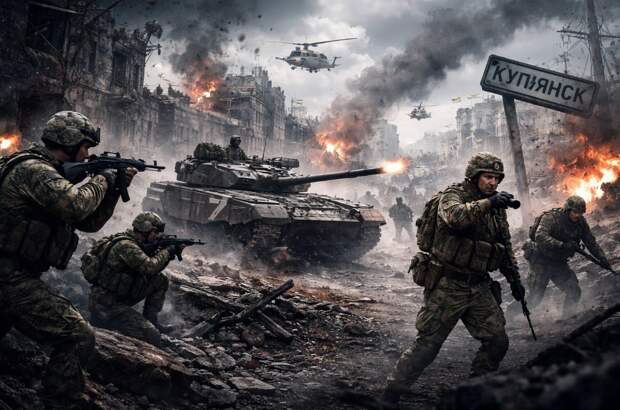 В Купянске разгар боев, полгорода в красной зоне, остальная часть — в серой