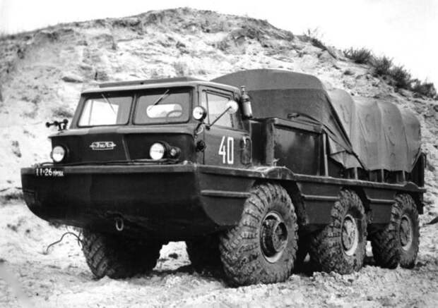 4-тонный грузовик-амфибия ЗИЛ-132П, 1969 год.