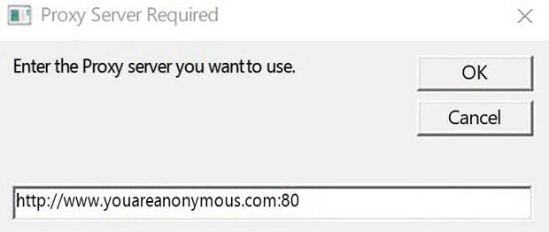 manual entry for cloaked proxy