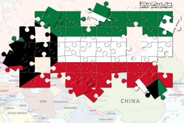 Топливные резервуары горят в аэропорту Кувейта после атаки иранских БПЛА