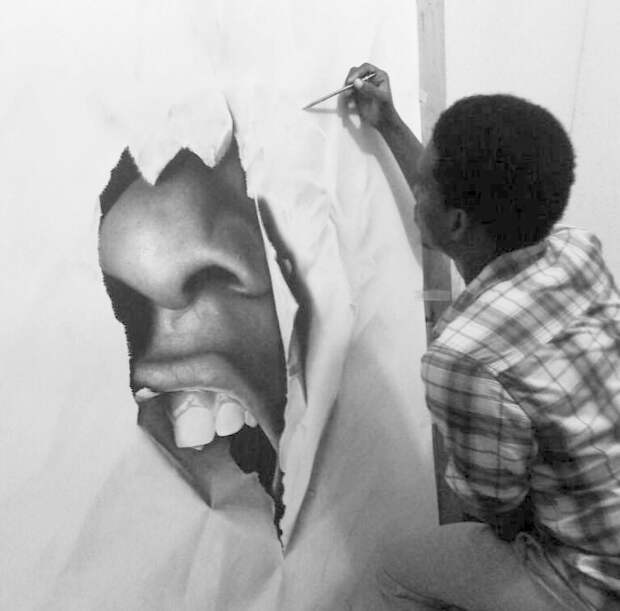 Сложно поверить, но все эти картины написаны обычным карандашом искусство, карандаш, картина, нигерия, портрет, реализм, художник