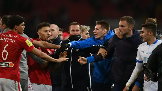 Джикия объяснил массовую потасовку футболистов в матче «Спартак» — «Динамо»