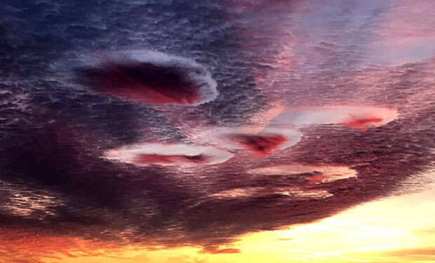 1 облака Кавума fallstreak holes