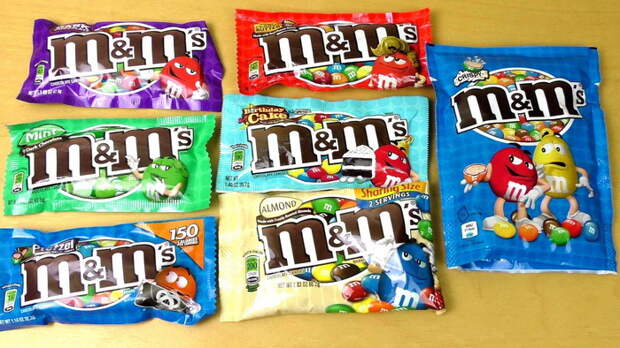 M&M’S - любимые сладости детей и взрослых.