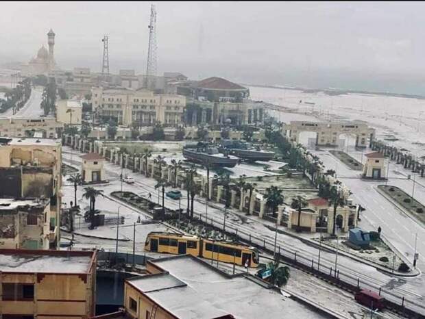 В Египте впервые за последние 10 лет выпал снег