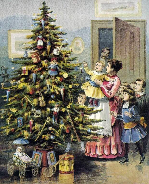 Нарядная елка всегда была большой радостью для детей