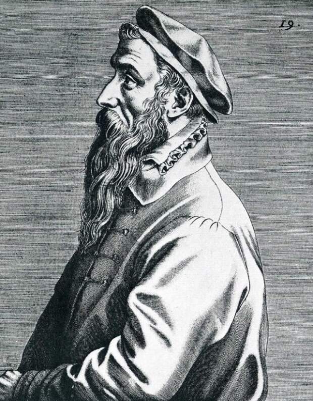 Портрет Брейгеля. Доминик Лампсоний, 1572 год. | Фото: bersoantik.com. Портрет Брейгеля. Доминик Лампсоний, 1572 год. | Фото: bersoantik.com.