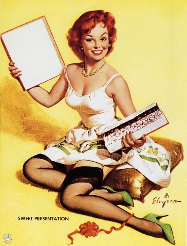 Яркие pin-up работы от художника Джила Элвгрена