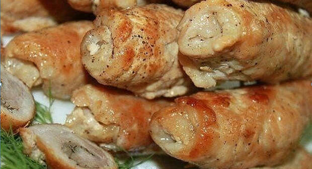 Свиные рулеты с грибами и сыром. Свиные рулеты с грибами и сыром.