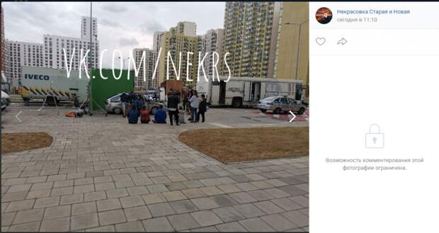 Фото дня: съемки сериала в Некрасовке