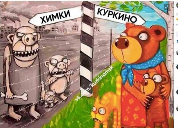 Фото дня: противостояние Химок и Куркина