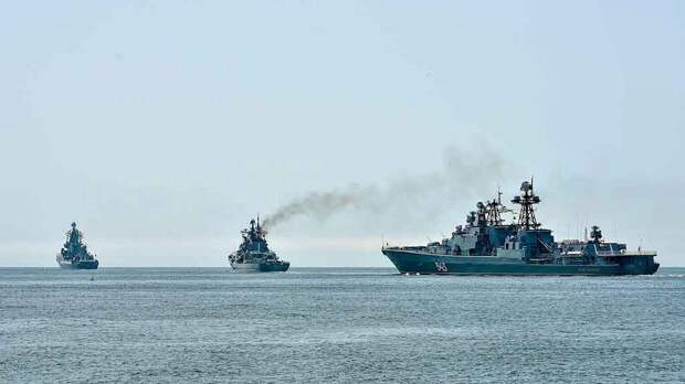 Военно-морские маневры России в Тихом океане. Источник изображения: https://news2.ru