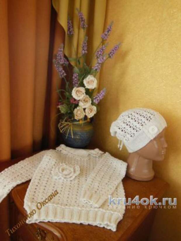 Вязание крючком кофточки