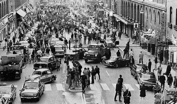 3 сентября 1967 года: день, когда Швеция перешла с левостороннего движения на правостороннее 3 сентября 1967 года: день, когда Швеция перешла с левостороннего движения на правостороннее