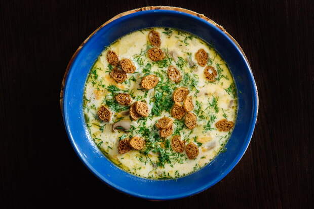 Как приготовить сырный суп с мясом — пошаговый фото рецепт