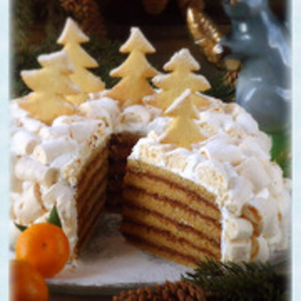 Пошаговое фото рецепта: Медовый торт  Сугроб 