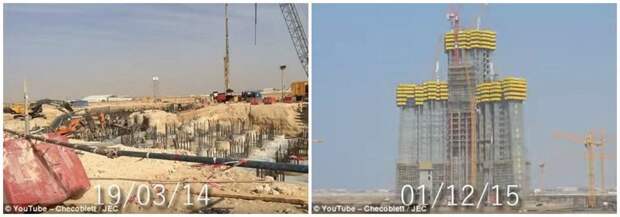 На западе Саудовской Аравии строится самое высокое здание в мире - небоскреб Джедда-тауэр, высота которого составит рекордные 1000 метров архитектура, здание, небоскреб, рекорд, саудовская аравия, строительство, стройка, фото
