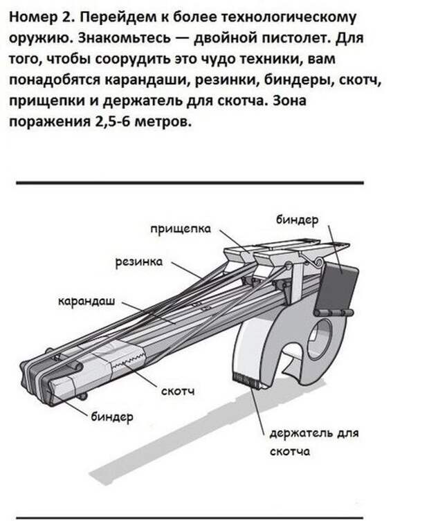 Делаем оружие для офисных забав своими руками.