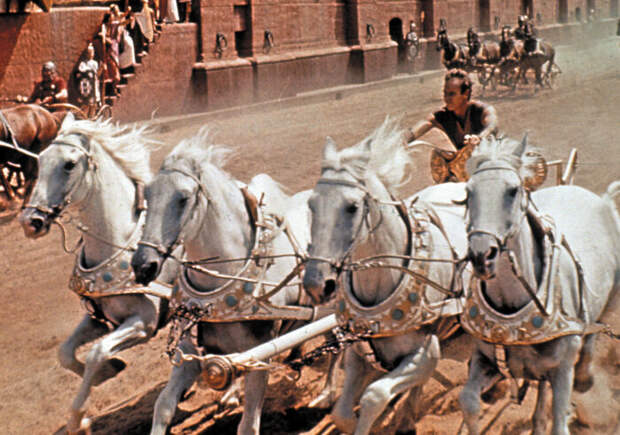 Сцена из фильма Бен-Гур, 1959 год. \ Фото: m.newspim.com.