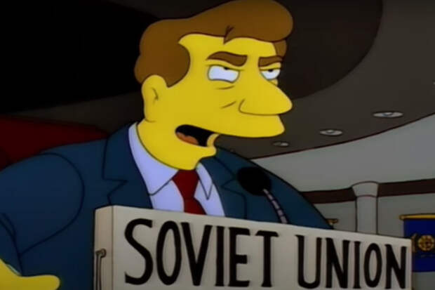 В одной из серий «Симпсонов», предугадавших президентство Дональда Трампа, Россия в 2024 году объявляет себя Советским Союзом