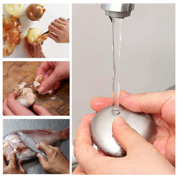 Металлическое мыло помогает избавиться от различных запахов на руках.