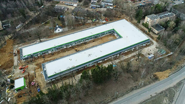 Строительство инфекционного центра Минобороны РФ в Одинцово Строительство инфекционного центра Минобороны РФ в Одинцово