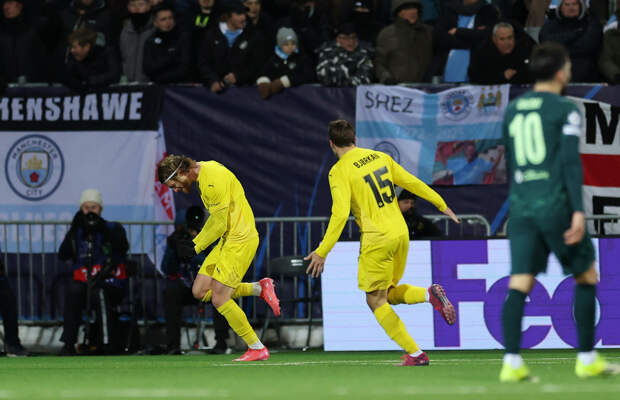 Форвард норвежского клуба за две минуты оформил дубль в ворота «Манчестер Сити» в матче ЛЧ