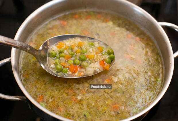 Постный овощной суп (этап 8)