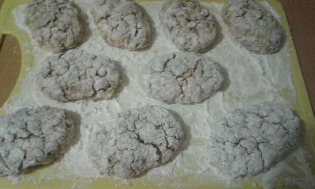 Котлеты из овсянки с грибами