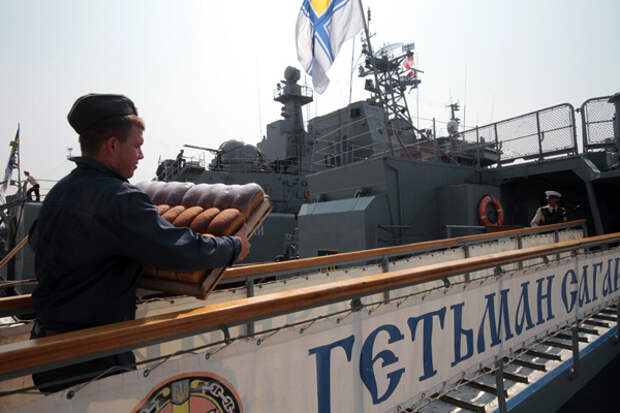 Фрегат ВМС Украины «Гетман Сагайдачный». Фото: Алексей Павлишак / ИТАР-ТАСС