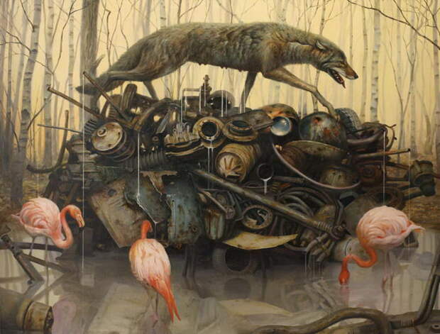 Мечтательные картины Martin Wittfooth Мечтательные картины Martin Wittfooth