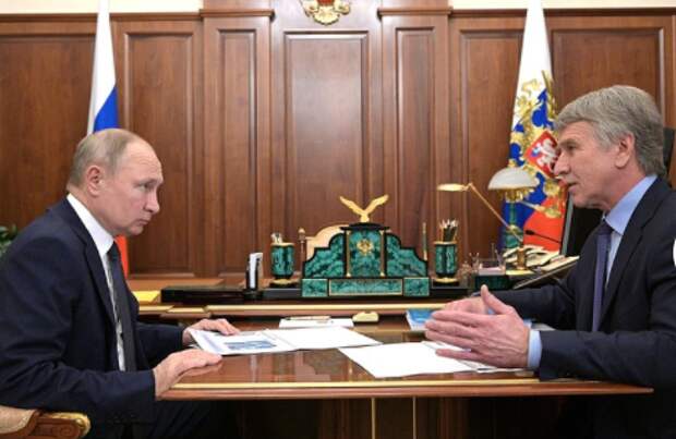 Владимир Путин и Леонид Михельсон