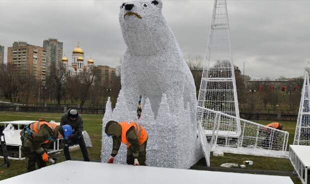 Медведей на проспекте Мира подсветят 200 тысяч светодиодов