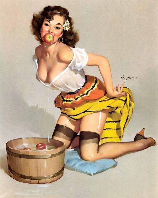 Яркие pin-up работы от художника Джила Элвгрена