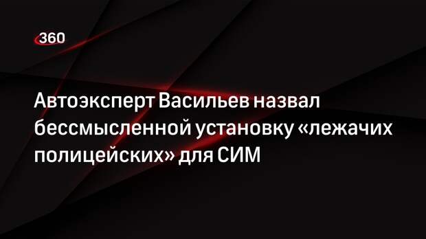 Автоэксперт Васильев назвал бессмысленной установку «лежачих полицейских» для СИМ