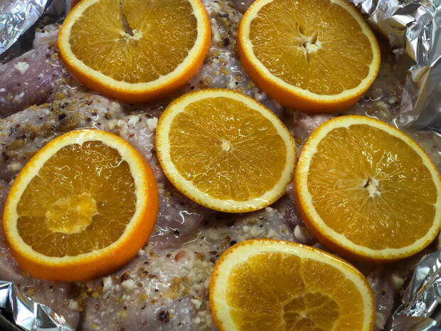 Курочка в апельсиново-медовом маринаде. Рецепт удался, просто вкуснейшее сочетание
