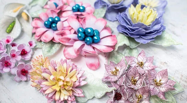Цветы из фоамирана для начинающих: мастер-классы и идеи