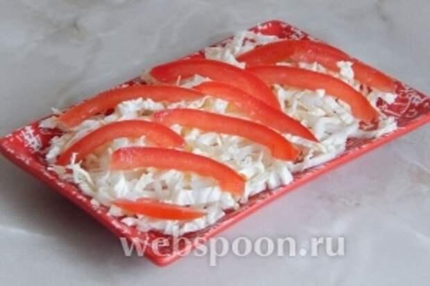 Затем помидор.