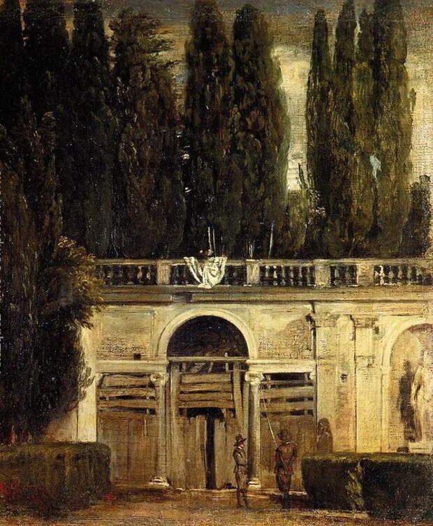 Вилла Медичи, Грот-Лоджия Фасад 1630 (575x700, 199Kb)