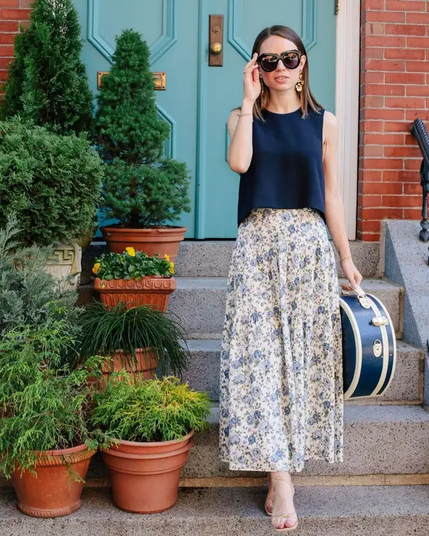 Как и с чем стильно носить длинные юбки летом: 17 женственных идей