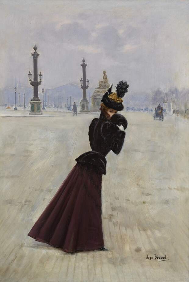Аукционное в коллекцию... Jean Beraud (France, 1848-1935)... Belle Epoque в Париже