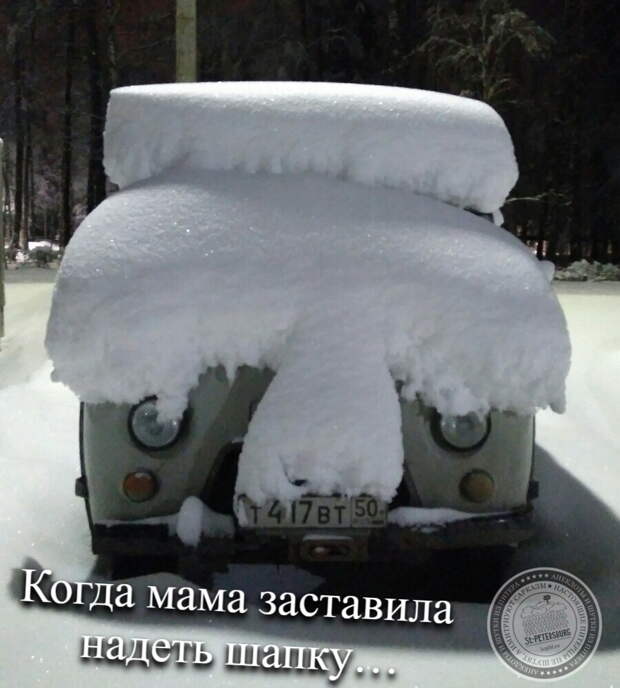 Когда мама заставила надеть шапку…