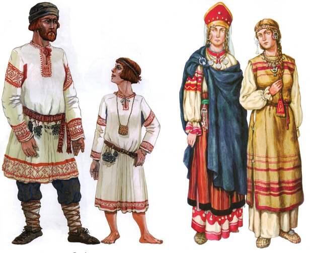 У древних славян символы на одежде, скатертях, рушниках были своеобразным оберегом