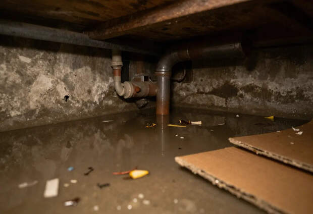 В Подмосковье многоэтажка год тонет в кипятке