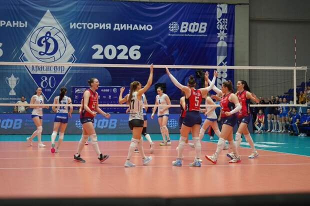 «Тулица» обыграла краснодарское «Динамо» в 1/8 финала Кубка России по волейболу